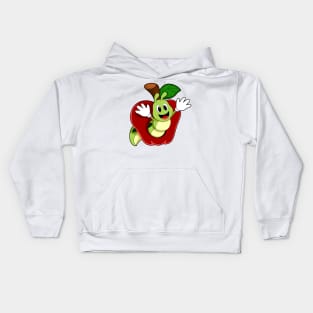 Caterpillar in Apple Kids Hoodie